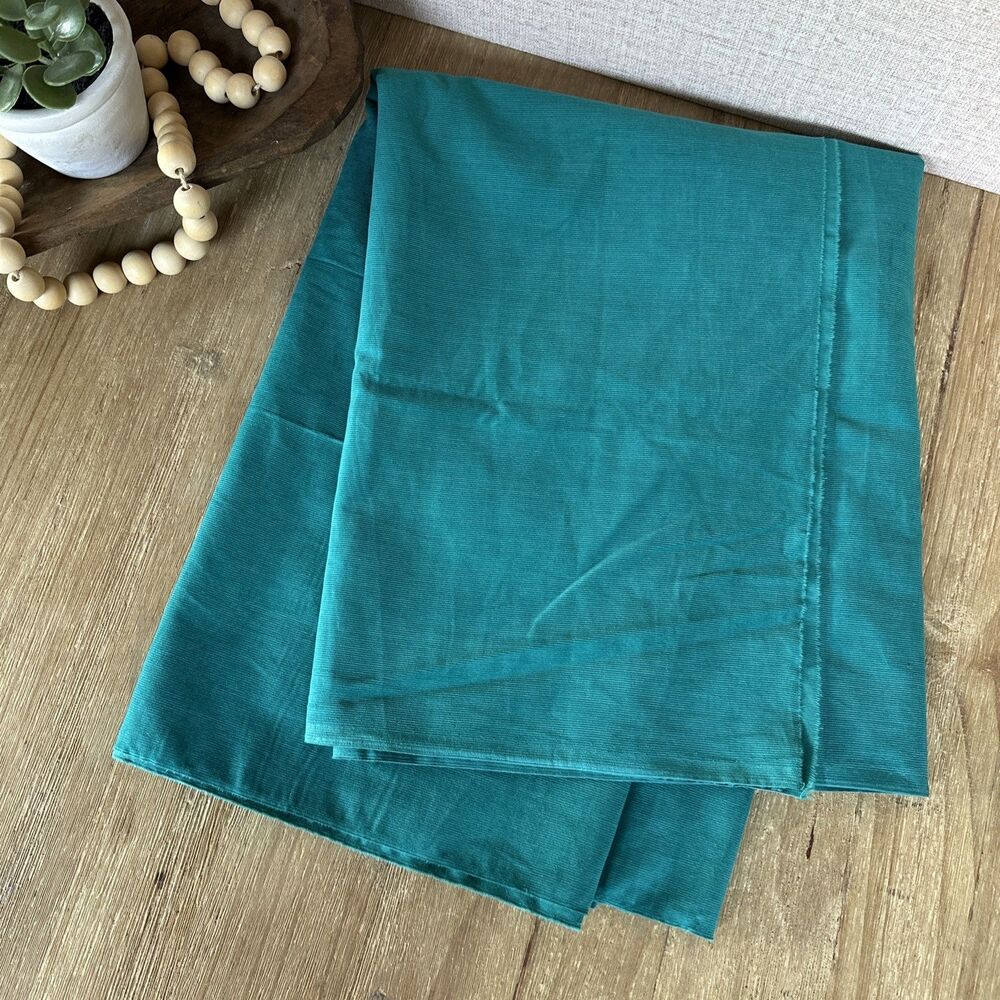 Vintage Fine Pinwale Corduroy Fabric Turquoise Teal Blue 2.5 Yards x 33" Wide